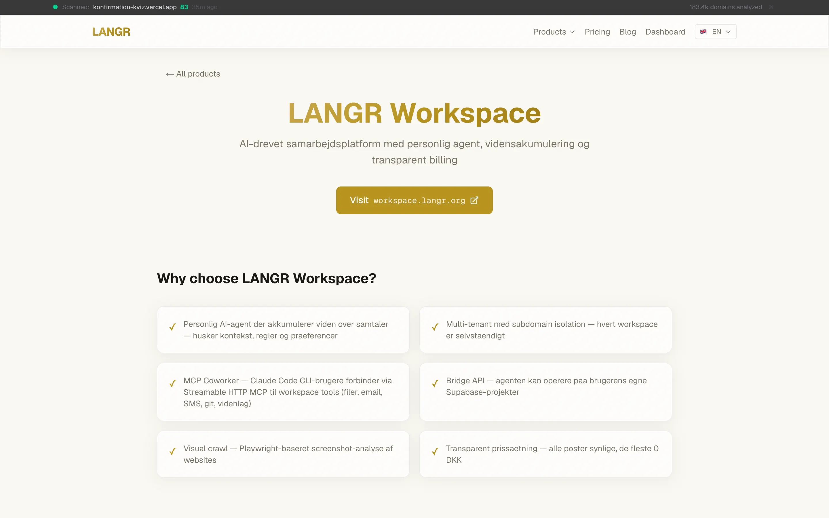 LANGR Workspace